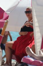 AMBER ROSE in Bikini at a Beach in Miami 10/29/2018