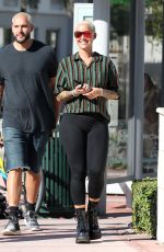 AMBER ROSE Out in Miami 10/29/2018