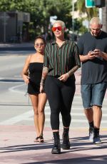 AMBER ROSE Out in Miami 10/29/2018