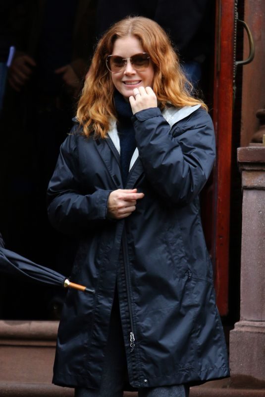 AMY ADAMS on the Set of Woman in the Window in New York 10/15/2018