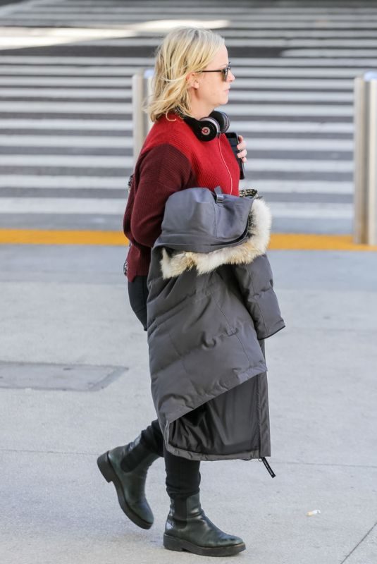 AMY POEHLER at LAX Airport in Los Angeles 10/24/2018