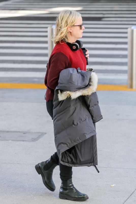 AMY POHLER at LAX Airport in Los Angeles 10/24/2018