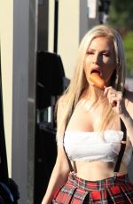 ANA BRAGA at a Gas Station in Los Angeles 10/21/2018