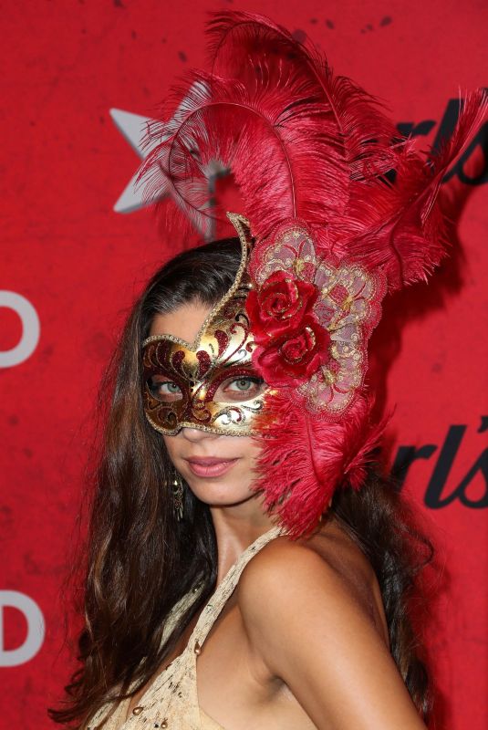 ANGELA SARAFYAN at Just Jared Halloween Party in West Hollywood 10/27/2018