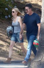ANNA FARIS in Denim Cut-off Out in Los Angeles 10/09/2018