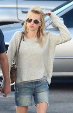 ANNA FARIS in Denim Cut-off Out in Los Angeles 10/09/2018