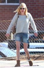 ANNA FARIS in Denim Cut-off Out in Los Angeles 10/09/2018