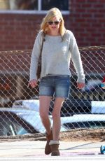 ANNA FARIS in Denim Cut-off Out in Los Angeles 10/09/2018