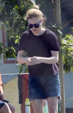 ANNA PAQUIN at a Soccer Game in Los Angeles 09/29/2018