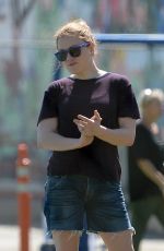 ANNA PAQUIN at a Soccer Game in Los Angeles 09/29/2018