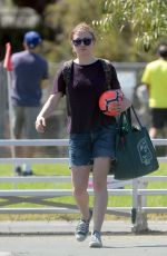 ANNA PAQUIN at a Soccer Game in Los Angeles 09/29/2018