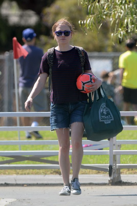 ANNA PAQUIN at a Soccer Game in Los Angeles 09/29/2018