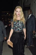 ANYA TAYLOR-JOY Leaves BFI Party in London 10/20/2018