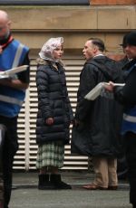 ANYA TAYLOR-JOY on the Set of Peaky Blinders in Manchester 10/12/2018