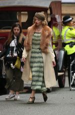 ANYA TAYLOR-JOY on the Set of Peaky Blinders in Manchester 10/13/2018