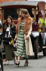ANYA TAYLOR-JOY on the Set of Peaky Blinders in Manchester 10/13/2018