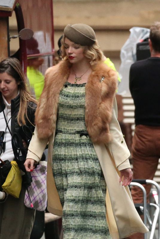 ANYA TAYLOR-JOY on the Set of Peaky Blinders in Manchester 10/13/2018