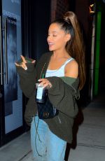 ARIANA GRANDE Night Out in New York 10/02/2018