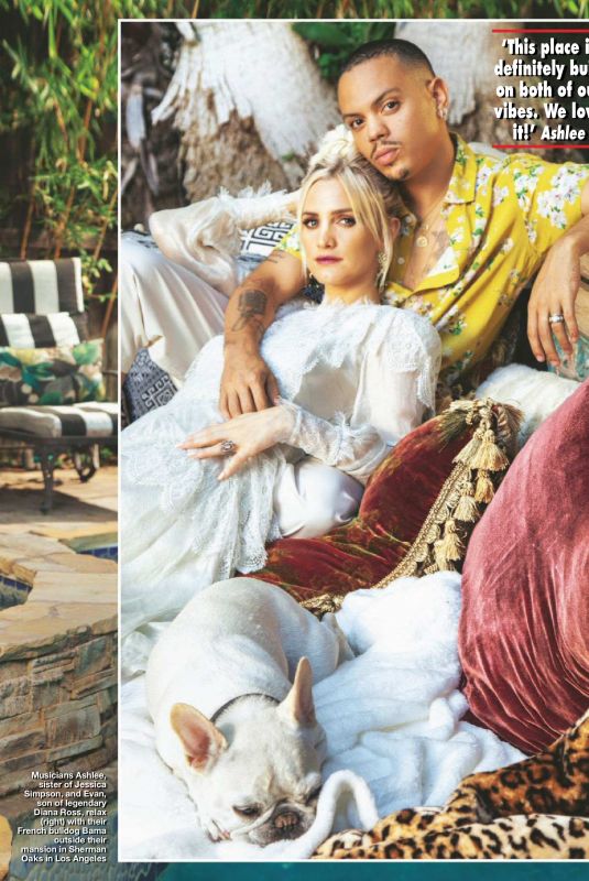 ASHLEE SIMPSON and Evan Ross in Hello Magazine, UK October 2018