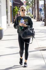 ASHLEE SIMPSON Leaves a Gym in Los Angeles 10/04/2018