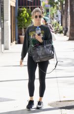 ASHLEE SIMPSON Leaves a Gym in Los Angeles 10/04/2018