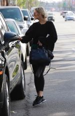 ASHLEE SIMPSON Leaves a Gym in Studio City 10/08/2018