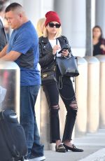 ASHLEY BENSON at LAX Airport in Los Angeles 10/05/2018