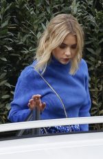 ASHLEY BENSON Leaves Her Hotel in Paris 10/13/2018
