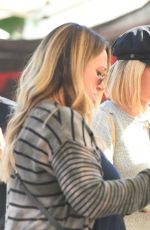 ASHLEY TISDALE and HAYLIE DUFF at a Farmers Market in Los Angeles 09/30/2018