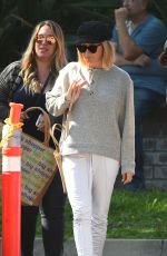ASHLEY TISDALE and HAYLIE DUFF at a Farmers Market in Los Angeles 09/30/2018
