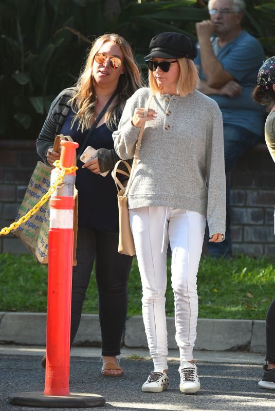 ASHLEY TISDALE and HAYLIE DUFF at a Farmers Market in Los Angeles 09/30/2018