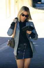 ASHLEY TISDALE Leaves Aroma Coffee in Studio City 10/15/2018