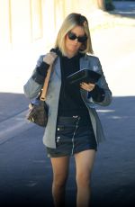 ASHLEY TISDALE Leaves Aroma Coffee in Studio City 10/15/2018