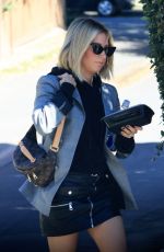 ASHLEY TISDALE Leaves Aroma Coffee in Studio City 10/15/2018