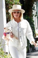ASHLEY TISDALE Out with Her Dog in Studio City 10/27/2018