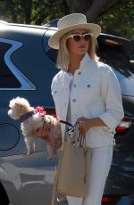 ASHLEY TISDALE Out with Her Dog in Studio City 10/27/2018