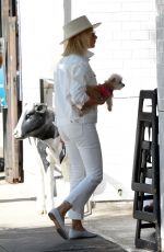 ASHLEY TISDALE Out with Her Dog in Studio City 10/27/2018