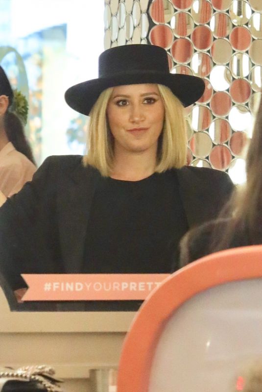 ASHLEY TISDALE Promotes Her Cosmetic Line at Blushington in West Hollywood 10/22/2018