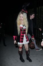 AVRIL LAVIGNE at Halloween Party in West Hollywood 10/27/2018