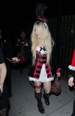 AVRIL LAVIGNE at Halloween Party in West Hollywood 10/27/2018
