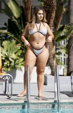 AYESHA PERRY-IQBAK in Bikini at a Pool in Los Angeles 10/21/2018