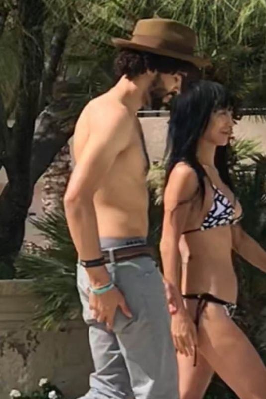 BAI LING in Bikini on Holiday in Palm Springs 10/12/2018