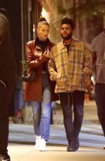 BELLA HADID and The Weeknd Out in New York 10/10/2018