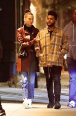 BELLA HADID and The Weeknd Out in New York 10/10/2018