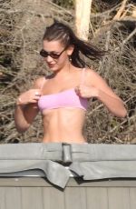 BELLA HADID in Bikini at a Beach in Malibu 10/19/2018