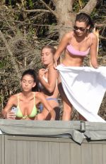 BELLA HADID in Bikini at a Beach in Malibu 10/19/2018
