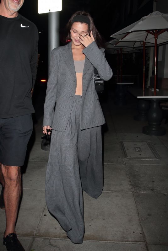 BELLA HADID Leaves Madeo Restaurant in Beverly Hills 10/20/2018
