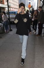 BELLA HADID Out in New York 10/03/2018