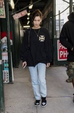 BELLA HADID Out in New York 10/03/2018