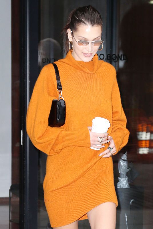 BELLA HADID Out in New York 10/08/2018